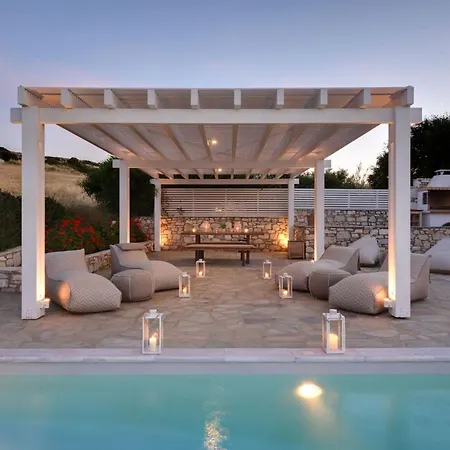 Villa Executive Paros 4 Bedrooms Almyrikia Sunset Stunning Sea View Isterni (Paros)