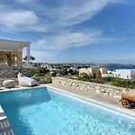 Executive Paros 4 Bedrooms Almyrikia Sunset Stunning Sea View Vila