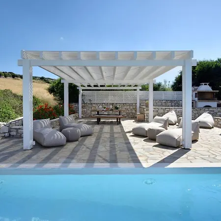 Executive Paros 4 Bedrooms Almyrikia Sunset Stunning Sea View Villa