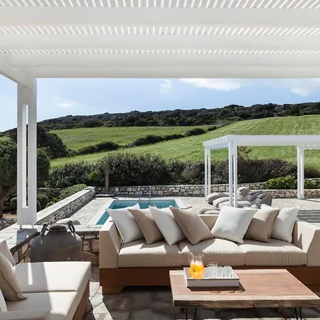 Villa Executive Paros 4 Bedrooms Almyrikia Sunset Stunning Sea View