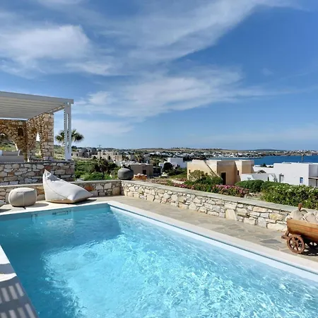 Executive Paros 4 Bedrooms Almyrikia Sunset Stunning Sea View Villa