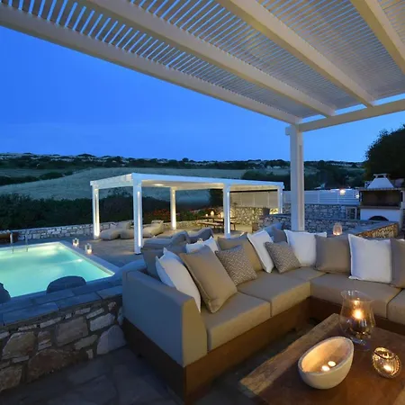 Executive Paros 4 Bedrooms Almyrikia Sunset Stunning Sea View Villa